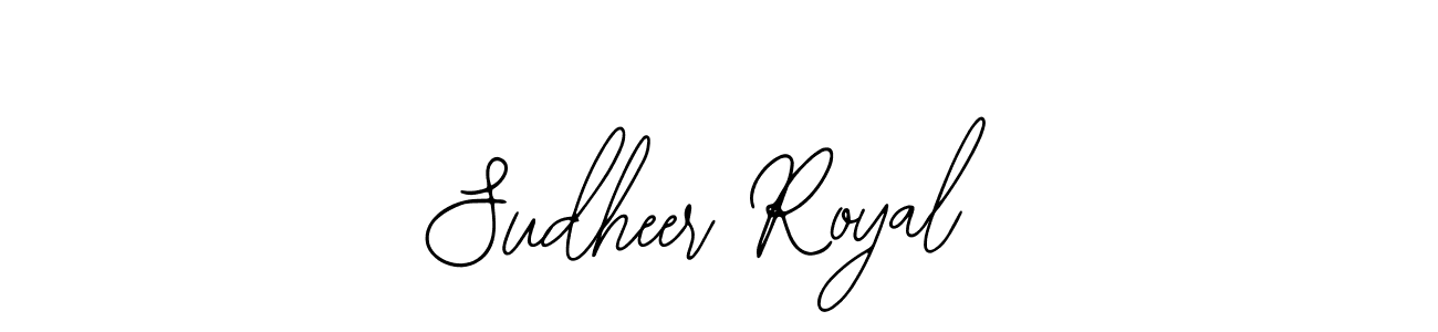 Sudheer Royal stylish signature style. Best Handwritten Sign (Bearetta-2O07w) for my name. Handwritten Signature Collection Ideas for my name Sudheer Royal. Sudheer Royal signature style 12 images and pictures png