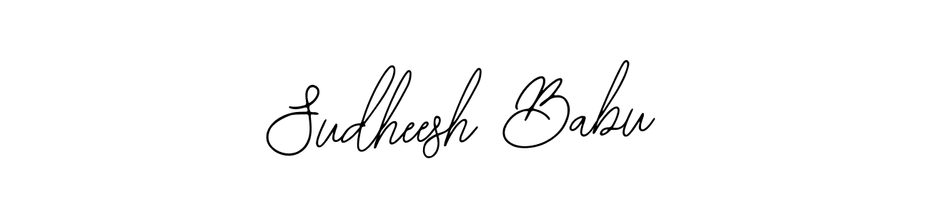 Design your own signature with our free online signature maker. With this signature software, you can create a handwritten (Bearetta-2O07w) signature for name Sudheesh Babu. Sudheesh Babu signature style 12 images and pictures png