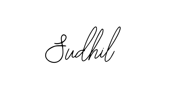 You should practise on your own different ways (Bearetta-2O07w) to write your name (Sudhil) in signature. don't let someone else do it for you. Sudhil signature style 12 images and pictures png