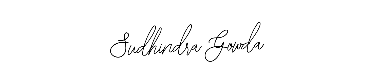 Use a signature maker to create a handwritten signature online. With this signature software, you can design (Bearetta-2O07w) your own signature for name Sudhindra Gowda. Sudhindra Gowda signature style 12 images and pictures png