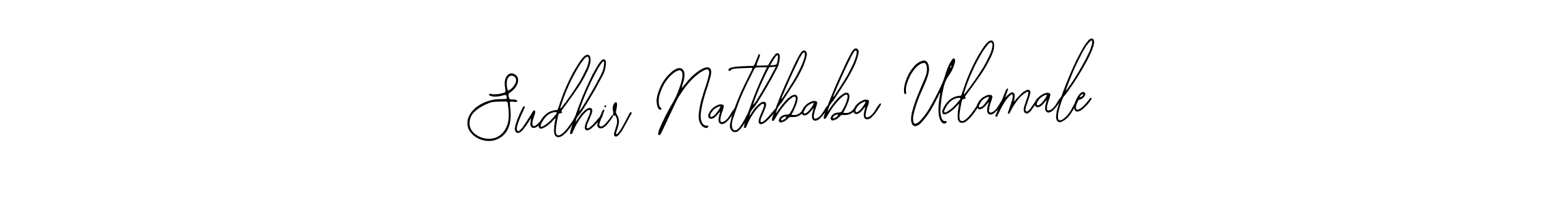 The best way (Bearetta-2O07w) to make a short signature is to pick only two or three words in your name. The name Sudhir Nathbaba Udamale include a total of six letters. For converting this name. Sudhir Nathbaba Udamale signature style 12 images and pictures png