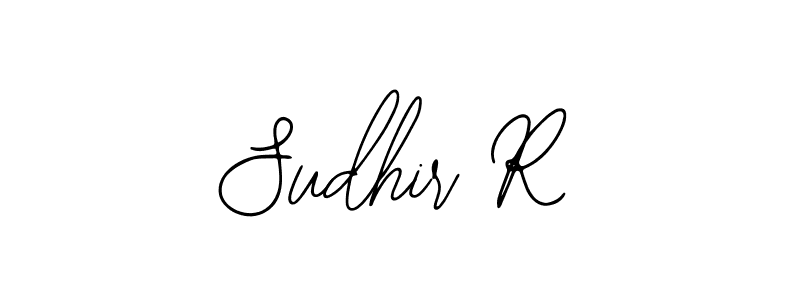 Use a signature maker to create a handwritten signature online. With this signature software, you can design (Bearetta-2O07w) your own signature for name Sudhir R. Sudhir R signature style 12 images and pictures png
