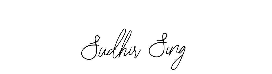 How to make Sudhir Sing name signature. Use Bearetta-2O07w style for creating short signs online. This is the latest handwritten sign. Sudhir Sing signature style 12 images and pictures png