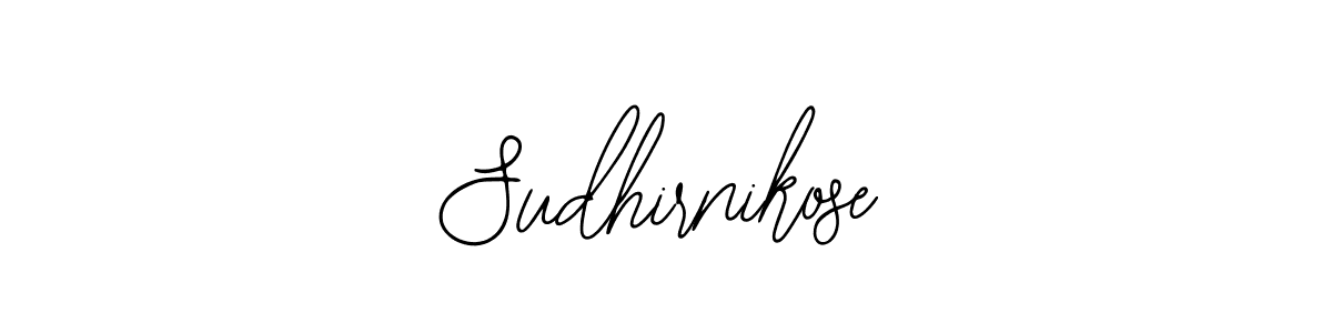 Design your own signature with our free online signature maker. With this signature software, you can create a handwritten (Bearetta-2O07w) signature for name Sudhirnikose. Sudhirnikose signature style 12 images and pictures png