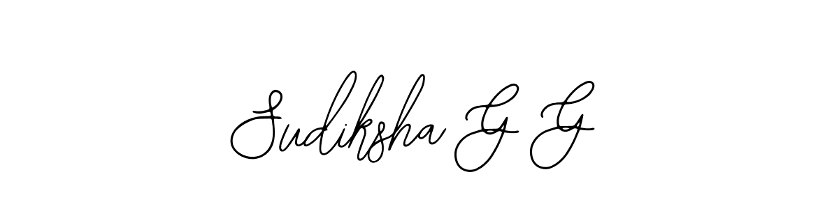 How to make Sudiksha G G signature? Bearetta-2O07w is a professional autograph style. Create handwritten signature for Sudiksha G G name. Sudiksha G G signature style 12 images and pictures png