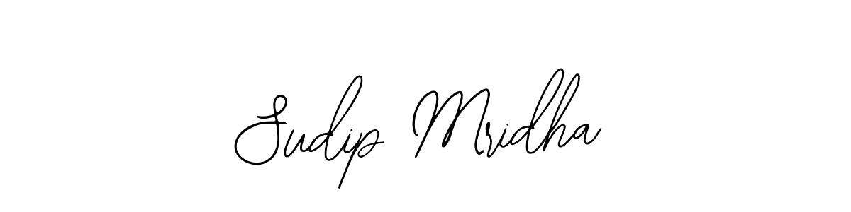 The best way (Bearetta-2O07w) to make a short signature is to pick only two or three words in your name. The name Sudip Mridha include a total of six letters. For converting this name. Sudip Mridha signature style 12 images and pictures png