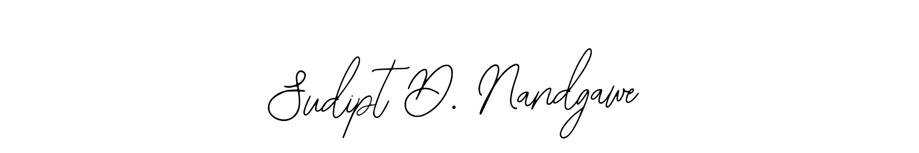 Sudipt D. Nandgawe stylish signature style. Best Handwritten Sign (Bearetta-2O07w) for my name. Handwritten Signature Collection Ideas for my name Sudipt D. Nandgawe. Sudipt D. Nandgawe signature style 12 images and pictures png