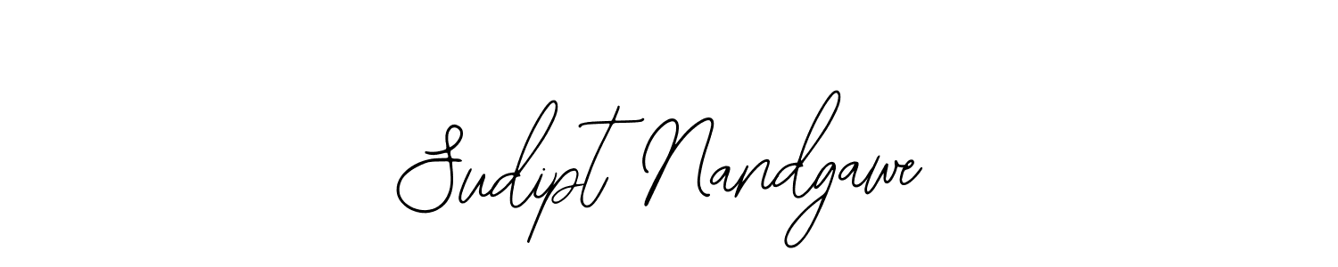 It looks lik you need a new signature style for name Sudipt Nandgawe. Design unique handwritten (Bearetta-2O07w) signature with our free signature maker in just a few clicks. Sudipt Nandgawe signature style 12 images and pictures png