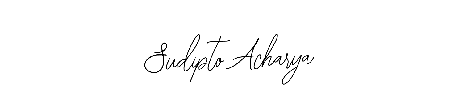 How to make Sudipto Acharya name signature. Use Bearetta-2O07w style for creating short signs online. This is the latest handwritten sign. Sudipto Acharya signature style 12 images and pictures png