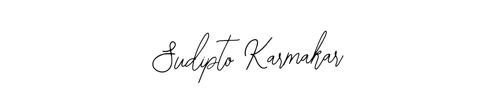 The best way (Bearetta-2O07w) to make a short signature is to pick only two or three words in your name. The name Sudipto Karmakar include a total of six letters. For converting this name. Sudipto Karmakar signature style 12 images and pictures png