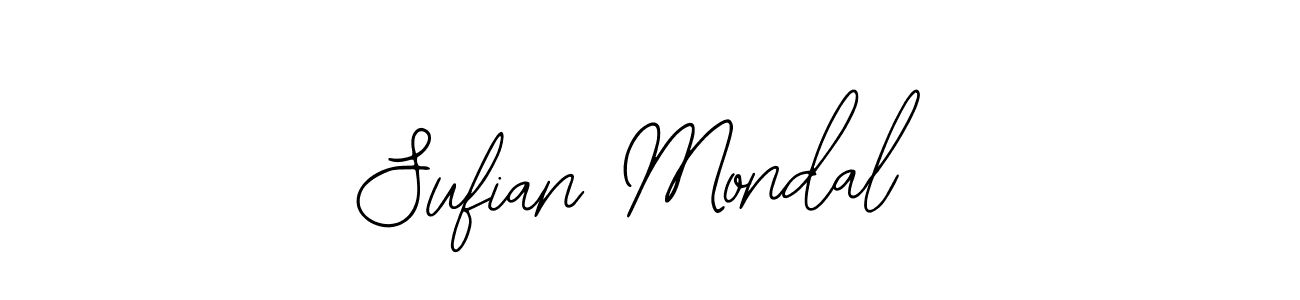 How to make Sufian Mondal name signature. Use Bearetta-2O07w style for creating short signs online. This is the latest handwritten sign. Sufian Mondal signature style 12 images and pictures png