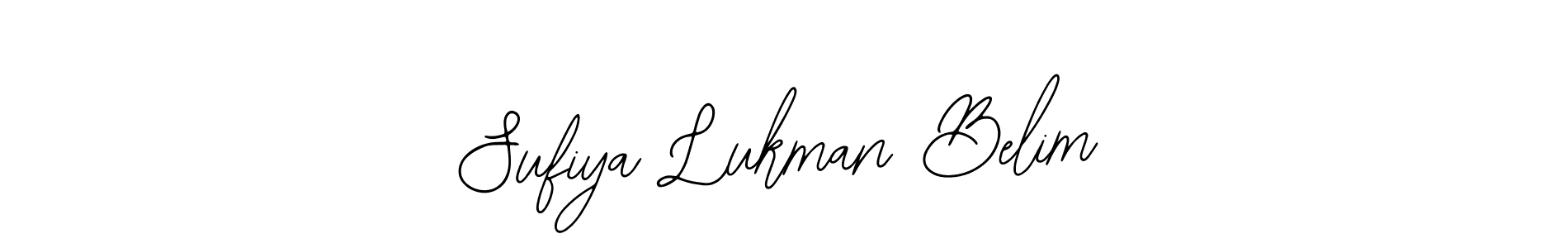 Design your own signature with our free online signature maker. With this signature software, you can create a handwritten (Bearetta-2O07w) signature for name Sufiya Lukman Belim. Sufiya Lukman Belim signature style 12 images and pictures png