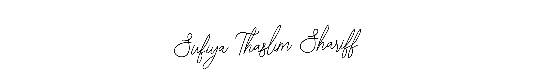 The best way (Bearetta-2O07w) to make a short signature is to pick only two or three words in your name. The name Sufiya Thaslim Shariff include a total of six letters. For converting this name. Sufiya Thaslim Shariff signature style 12 images and pictures png