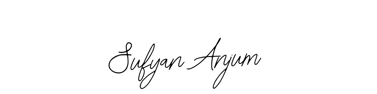 How to make Sufyan Anjum name signature. Use Bearetta-2O07w style for creating short signs online. This is the latest handwritten sign. Sufyan Anjum signature style 12 images and pictures png