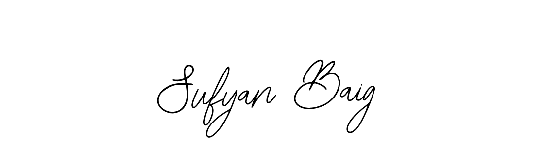 Sufyan Baig stylish signature style. Best Handwritten Sign (Bearetta-2O07w) for my name. Handwritten Signature Collection Ideas for my name Sufyan Baig. Sufyan Baig signature style 12 images and pictures png