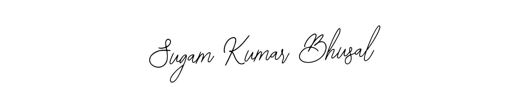 How to make Sugam Kumar Bhusal signature? Bearetta-2O07w is a professional autograph style. Create handwritten signature for Sugam Kumar Bhusal name. Sugam Kumar Bhusal signature style 12 images and pictures png