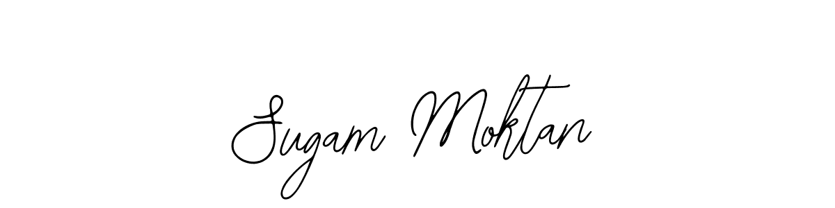 How to make Sugam Moktan signature? Bearetta-2O07w is a professional autograph style. Create handwritten signature for Sugam Moktan name. Sugam Moktan signature style 12 images and pictures png