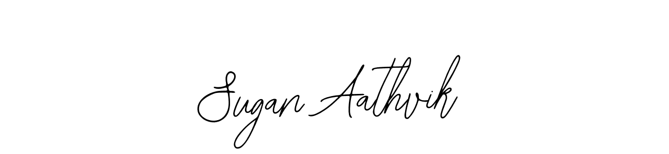 Sugan Aathvik stylish signature style. Best Handwritten Sign (Bearetta-2O07w) for my name. Handwritten Signature Collection Ideas for my name Sugan Aathvik. Sugan Aathvik signature style 12 images and pictures png