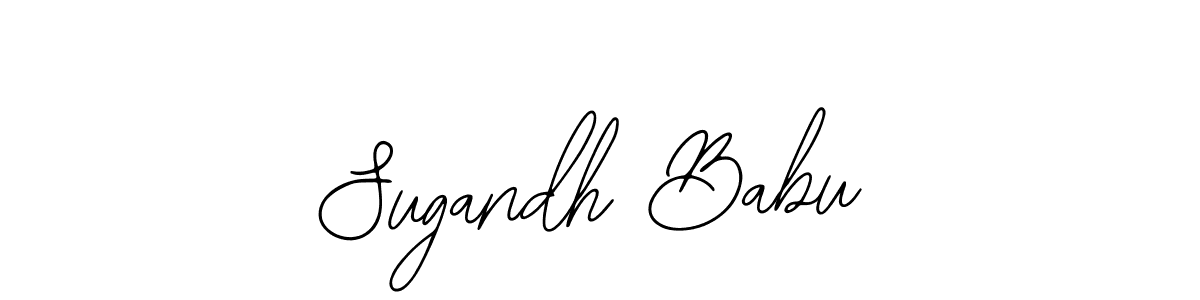 Make a beautiful signature design for name Sugandh Babu. With this signature (Bearetta-2O07w) style, you can create a handwritten signature for free. Sugandh Babu signature style 12 images and pictures png