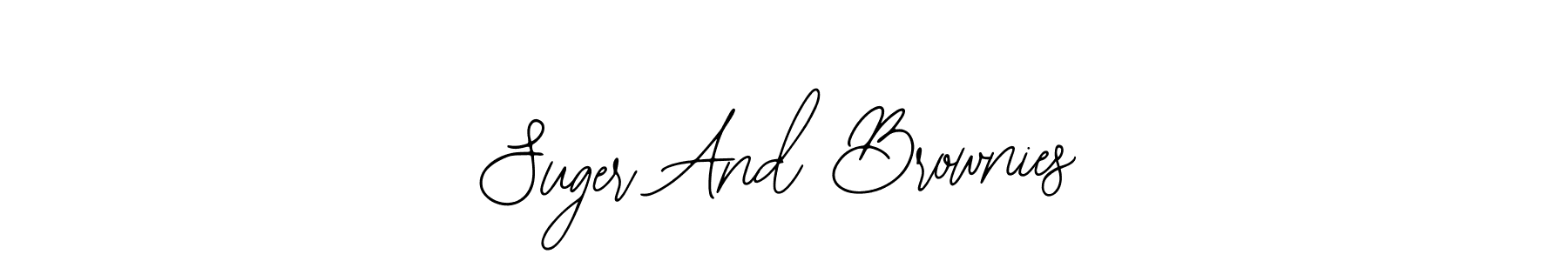 if you are searching for the best signature style for your name Suger And Brownies. so please give up your signature search. here we have designed multiple signature styles  using Bearetta-2O07w. Suger And Brownies signature style 12 images and pictures png