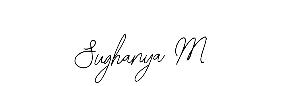 if you are searching for the best signature style for your name Sughanya M. so please give up your signature search. here we have designed multiple signature styles  using Bearetta-2O07w. Sughanya M signature style 12 images and pictures png