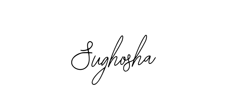 Bearetta-2O07w is a professional signature style that is perfect for those who want to add a touch of class to their signature. It is also a great choice for those who want to make their signature more unique. Get Sughosha name to fancy signature for free. Sughosha signature style 12 images and pictures png