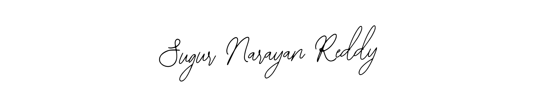 Use a signature maker to create a handwritten signature online. With this signature software, you can design (Bearetta-2O07w) your own signature for name Sugur Narayan Reddy. Sugur Narayan Reddy signature style 12 images and pictures png