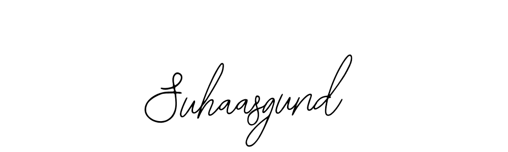 How to make Suhaasgund signature? Bearetta-2O07w is a professional autograph style. Create handwritten signature for Suhaasgund name. Suhaasgund signature style 12 images and pictures png