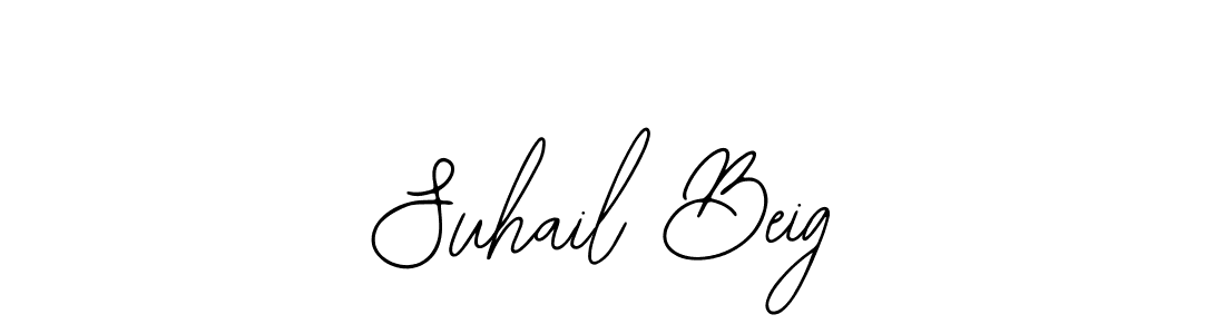 The best way (Bearetta-2O07w) to make a short signature is to pick only two or three words in your name. The name Suhail Beig include a total of six letters. For converting this name. Suhail Beig signature style 12 images and pictures png