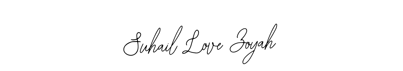 Also we have Suhail Love Zoyah name is the best signature style. Create professional handwritten signature collection using Bearetta-2O07w autograph style. Suhail Love Zoyah signature style 12 images and pictures png