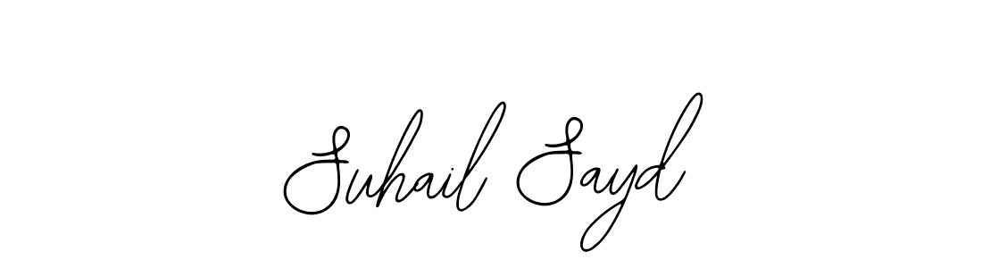 It looks lik you need a new signature style for name Suhail Sayd. Design unique handwritten (Bearetta-2O07w) signature with our free signature maker in just a few clicks. Suhail Sayd signature style 12 images and pictures png