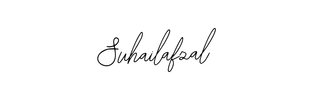 How to make Suhailafzal name signature. Use Bearetta-2O07w style for creating short signs online. This is the latest handwritten sign. Suhailafzal signature style 12 images and pictures png