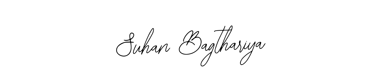 The best way (Bearetta-2O07w) to make a short signature is to pick only two or three words in your name. The name Suhan Bagthariya include a total of six letters. For converting this name. Suhan Bagthariya signature style 12 images and pictures png