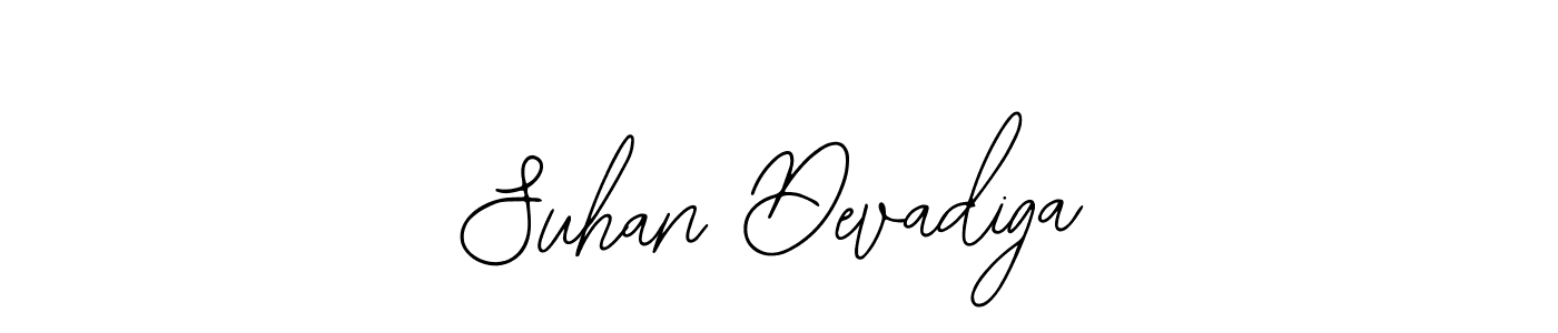 You should practise on your own different ways (Bearetta-2O07w) to write your name (Suhan Devadiga) in signature. don't let someone else do it for you. Suhan Devadiga signature style 12 images and pictures png