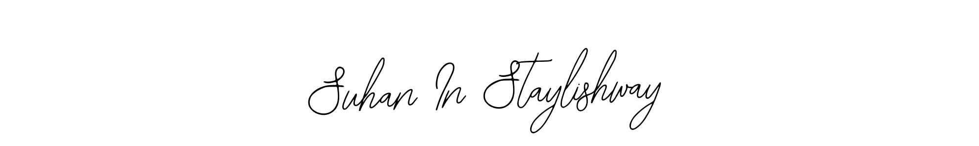 Design your own signature with our free online signature maker. With this signature software, you can create a handwritten (Bearetta-2O07w) signature for name Suhan In Staylishway. Suhan In Staylishway signature style 12 images and pictures png