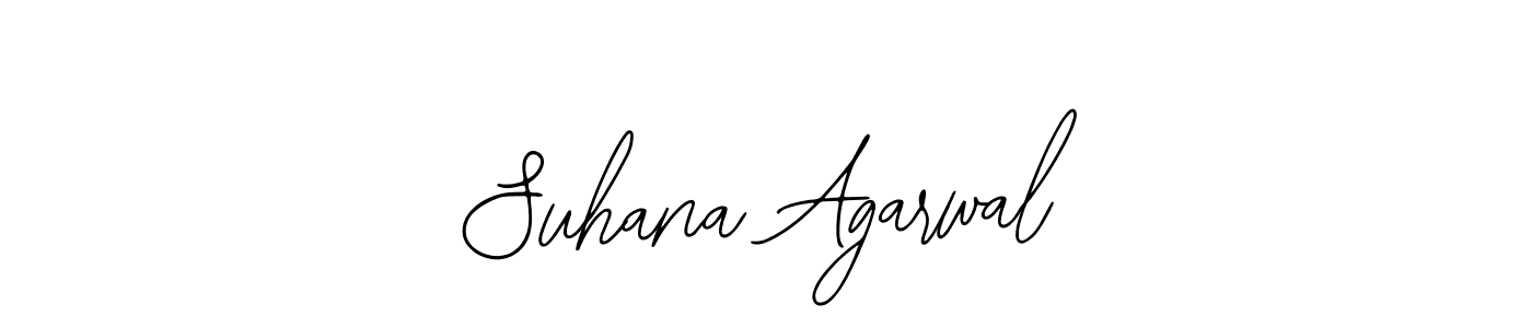 Bearetta-2O07w is a professional signature style that is perfect for those who want to add a touch of class to their signature. It is also a great choice for those who want to make their signature more unique. Get Suhana Agarwal name to fancy signature for free. Suhana Agarwal signature style 12 images and pictures png