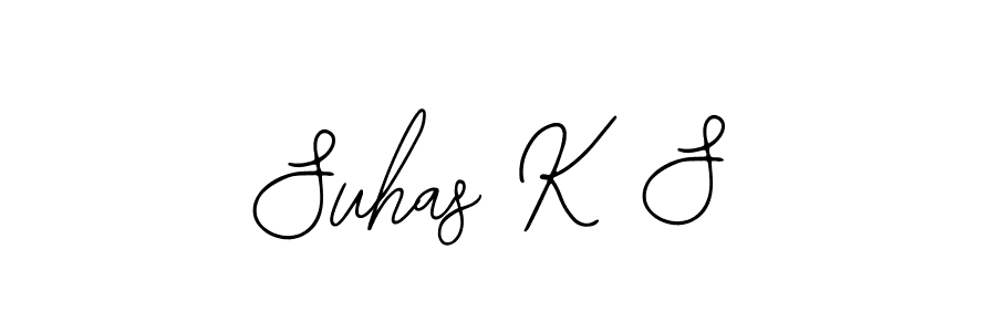 The best way (Bearetta-2O07w) to make a short signature is to pick only two or three words in your name. The name Suhas K S include a total of six letters. For converting this name. Suhas K S signature style 12 images and pictures png