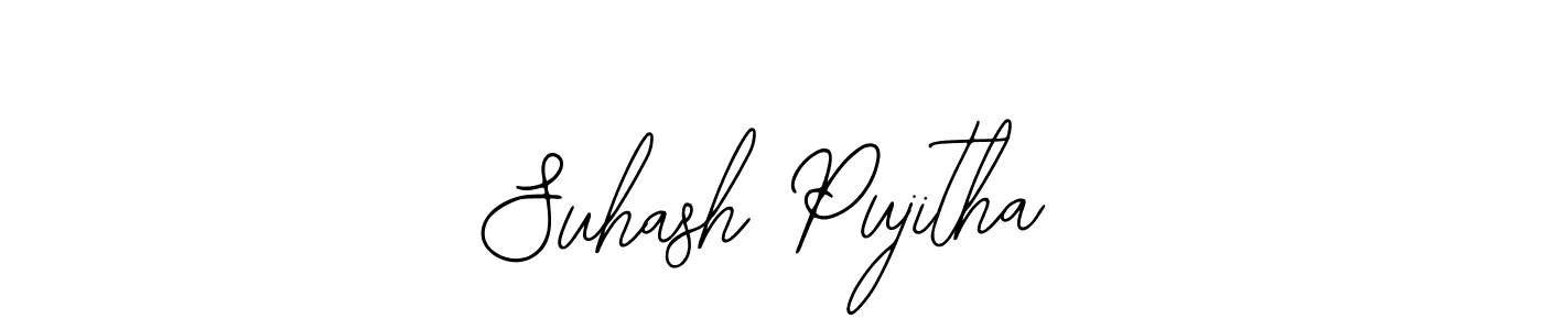 It looks lik you need a new signature style for name Suhash Pujitha. Design unique handwritten (Bearetta-2O07w) signature with our free signature maker in just a few clicks. Suhash Pujitha signature style 12 images and pictures png