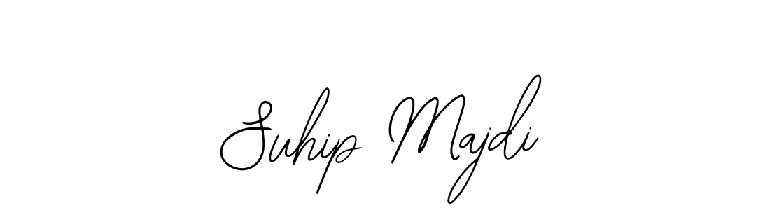 The best way (Bearetta-2O07w) to make a short signature is to pick only two or three words in your name. The name Suhip Majdi include a total of six letters. For converting this name. Suhip Majdi signature style 12 images and pictures png