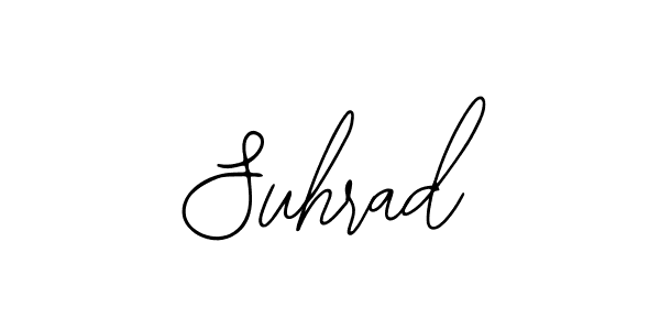 How to make Suhrad signature? Bearetta-2O07w is a professional autograph style. Create handwritten signature for Suhrad name. Suhrad signature style 12 images and pictures png