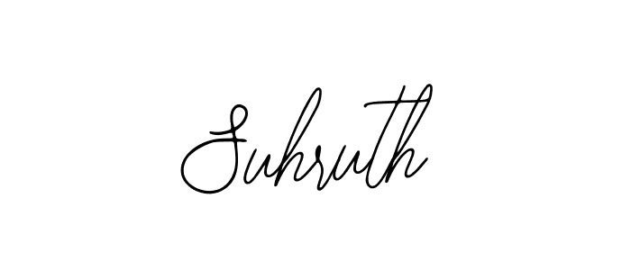 Use a signature maker to create a handwritten signature online. With this signature software, you can design (Bearetta-2O07w) your own signature for name Suhruth. Suhruth signature style 12 images and pictures png