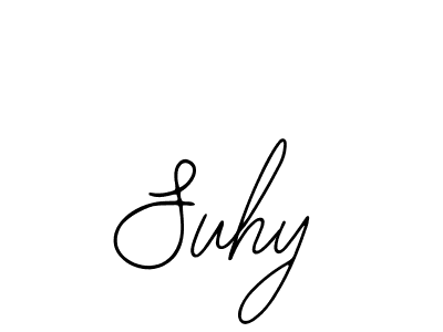 Use a signature maker to create a handwritten signature online. With this signature software, you can design (Bearetta-2O07w) your own signature for name Suhy. Suhy signature style 12 images and pictures png