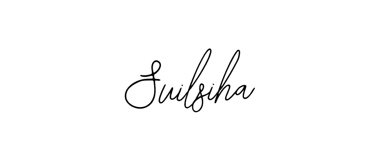 Design your own signature with our free online signature maker. With this signature software, you can create a handwritten (Bearetta-2O07w) signature for name Suilsiha. Suilsiha signature style 12 images and pictures png