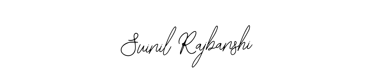 How to make Suinil Rajbanshi name signature. Use Bearetta-2O07w style for creating short signs online. This is the latest handwritten sign. Suinil Rajbanshi signature style 12 images and pictures png