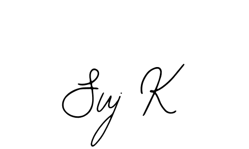 Create a beautiful signature design for name Suj K. With this signature (Bearetta-2O07w) fonts, you can make a handwritten signature for free. Suj K signature style 12 images and pictures png
