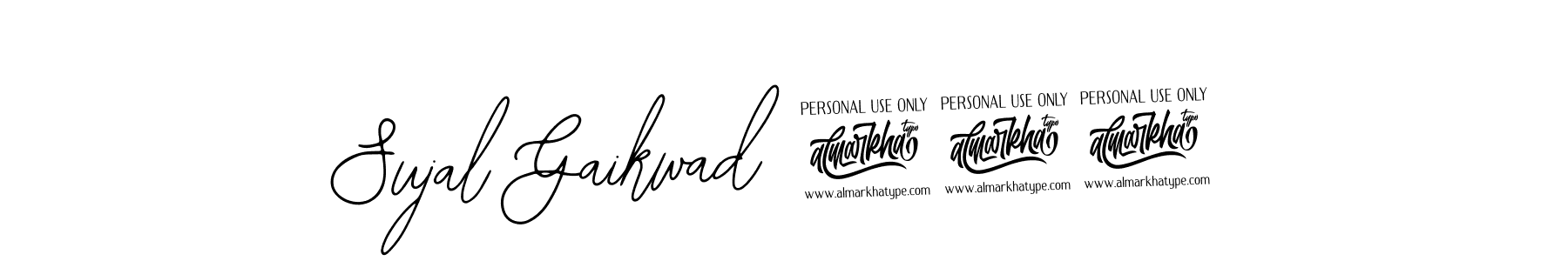 You should practise on your own different ways (Bearetta-2O07w) to write your name (Sujal Gaikwad 9745) in signature. don't let someone else do it for you. Sujal Gaikwad 9745 signature style 12 images and pictures png