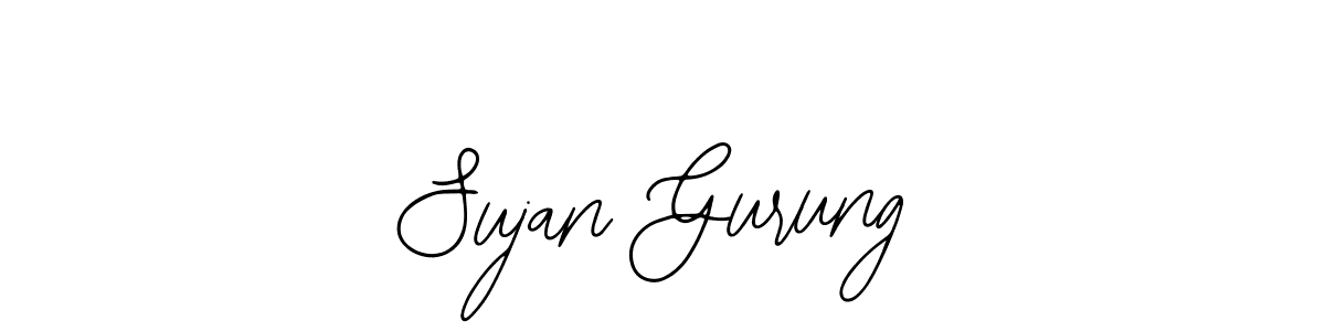 How to make Sujan Gurung signature? Bearetta-2O07w is a professional autograph style. Create handwritten signature for Sujan Gurung name. Sujan Gurung signature style 12 images and pictures png