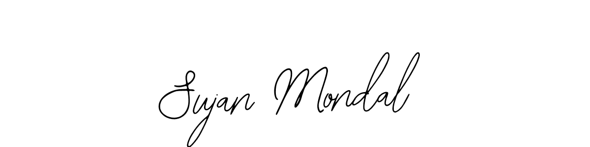 The best way (Bearetta-2O07w) to make a short signature is to pick only two or three words in your name. The name Sujan Mondal include a total of six letters. For converting this name. Sujan Mondal signature style 12 images and pictures png