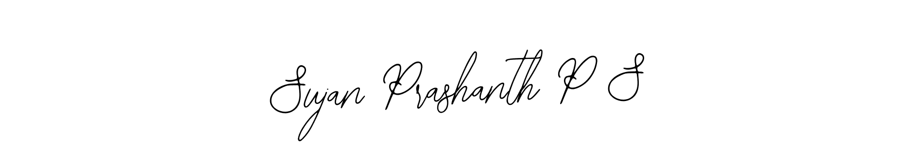 if you are searching for the best signature style for your name Sujan Prashanth P S. so please give up your signature search. here we have designed multiple signature styles  using Bearetta-2O07w. Sujan Prashanth P S signature style 12 images and pictures png