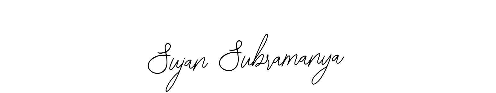 Similarly Bearetta-2O07w is the best handwritten signature design. Signature creator online .You can use it as an online autograph creator for name Sujan Subramanya. Sujan Subramanya signature style 12 images and pictures png